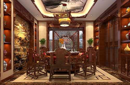 淮安温馨雅致的古典中式家庭装修设计效果图