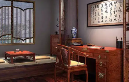 淮安书房中式设计美来源于细节